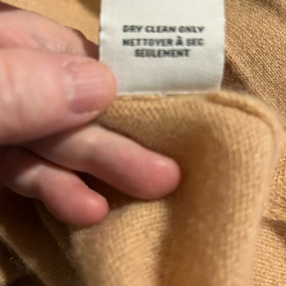 Magaschoni Cashmere Tan Long Cardigan Sweater - Medium - Picture 11 of 11